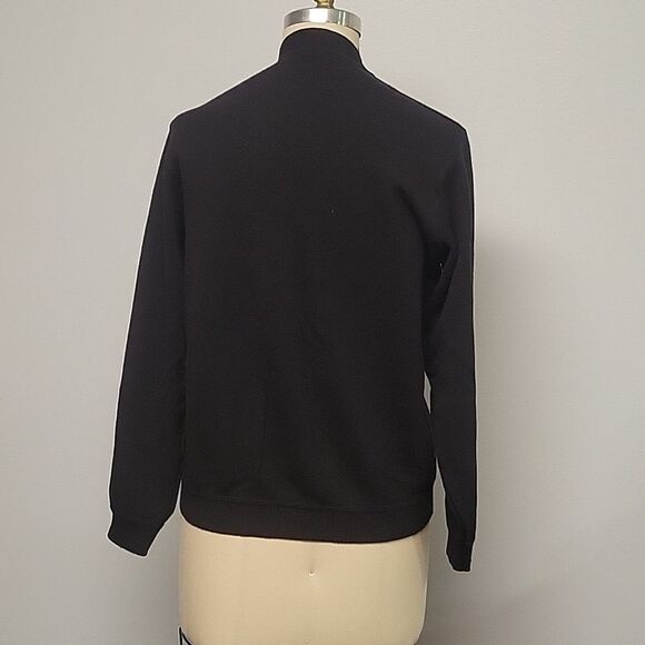 St. Croix Classic Black Button-Up Cardigan, Size S. 100% Merino Wool - Picture 2 of 5